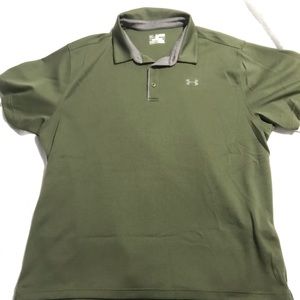 Olive Green Under Armour UA Polo Sise 2XL
